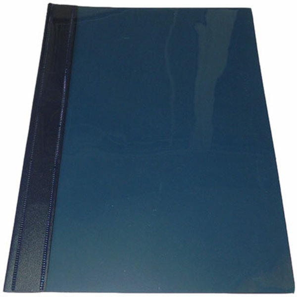 Fascikla PVC A4 sa mehanizmom tamno plava