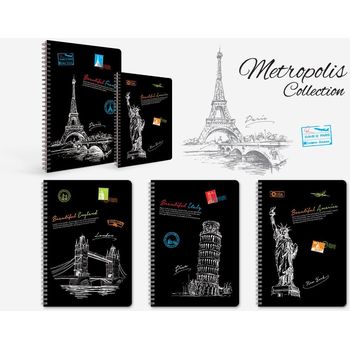 Sveska A4 100l tp sp Metropolis  karo 