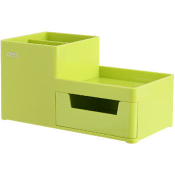 Stoni organizer pvc Deli zeleni, 1 fioka, 3 odeljka